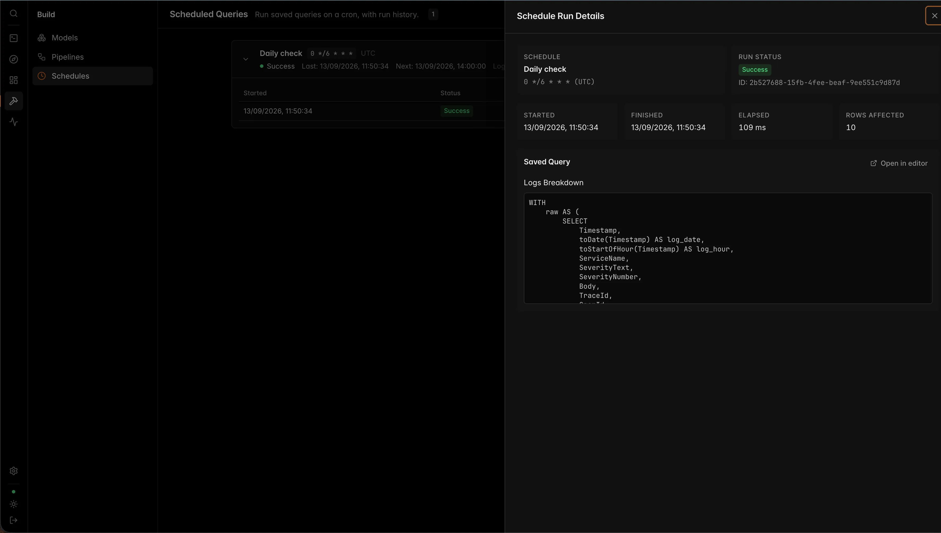 CH-UI: Schedules